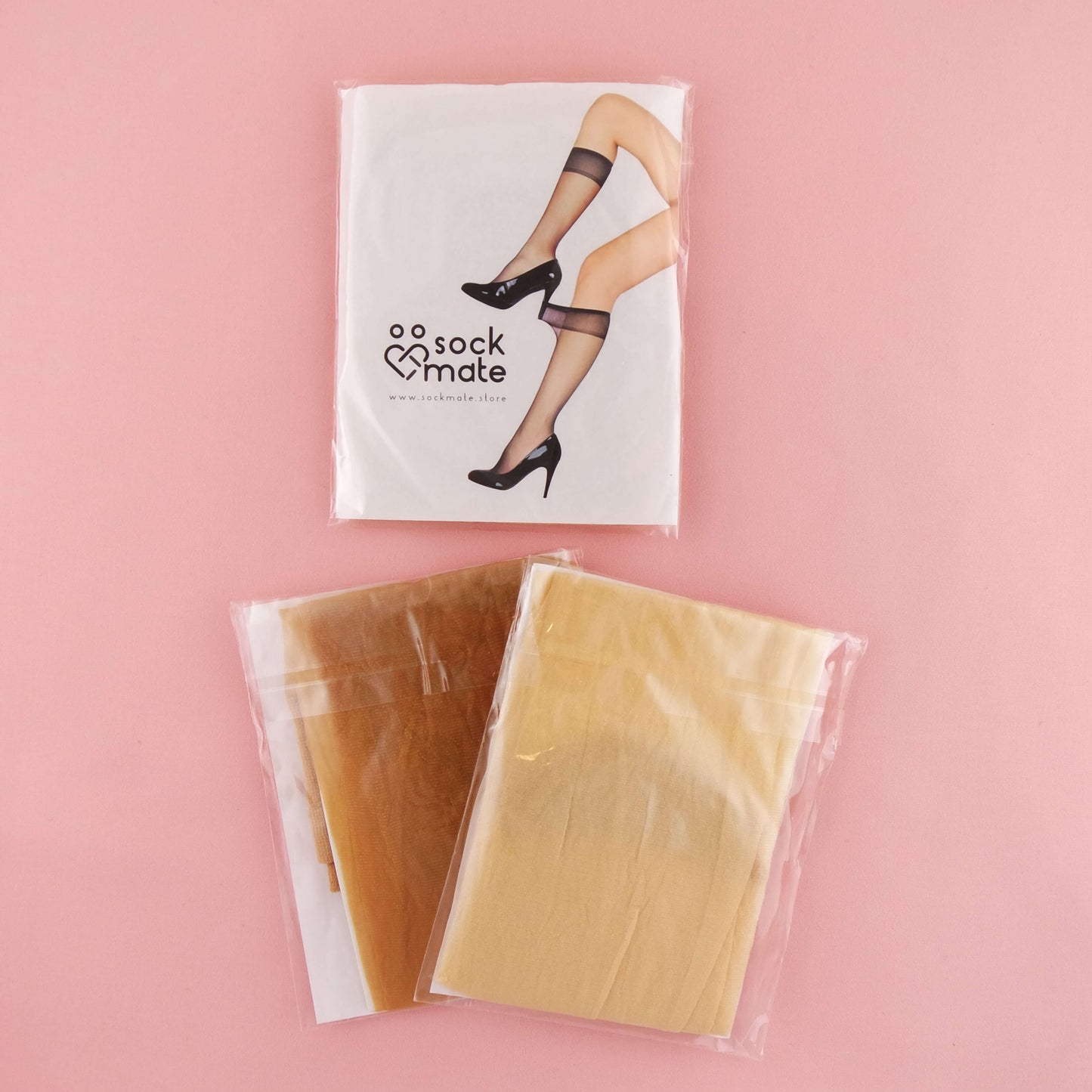 Women's Nude Over the Calf Sparkle Sheer Socks