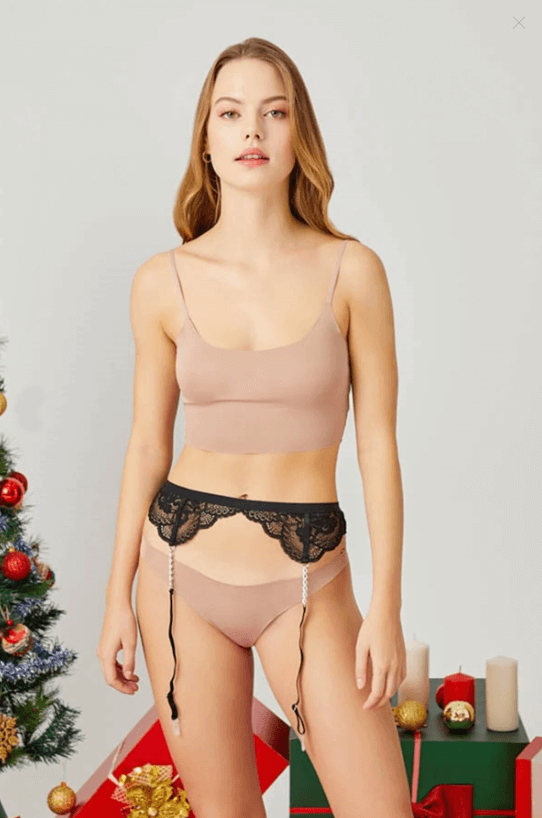 Adjustable Lace Garter For Thigh High Socks