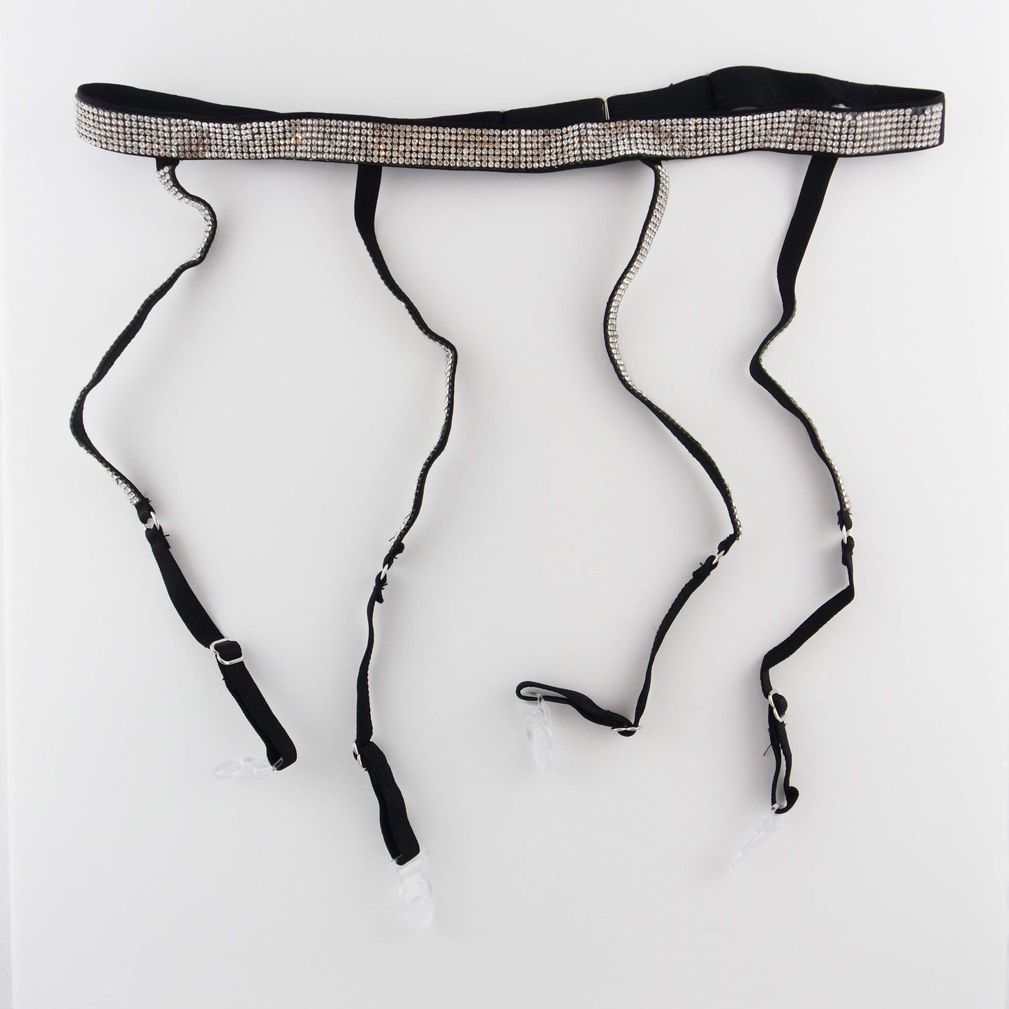 Adjustable Rhinestone Garter For Thigh High Socks