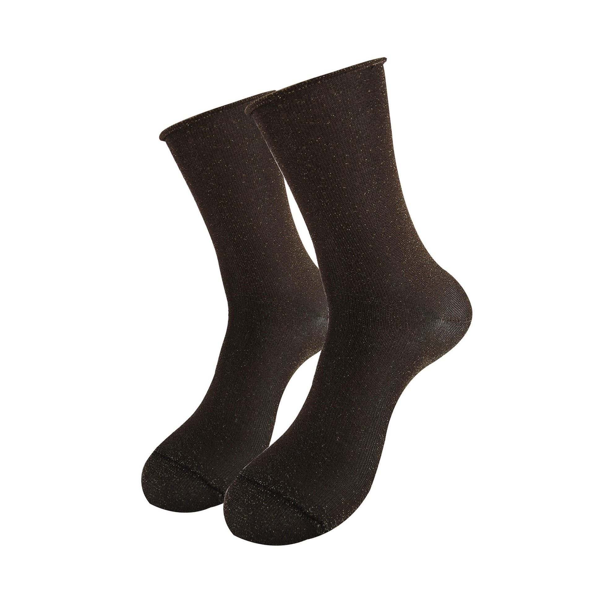 brown glitter socks, offering a sparkling and stylish accessory to elevate any outfit with a touch of shimmer.