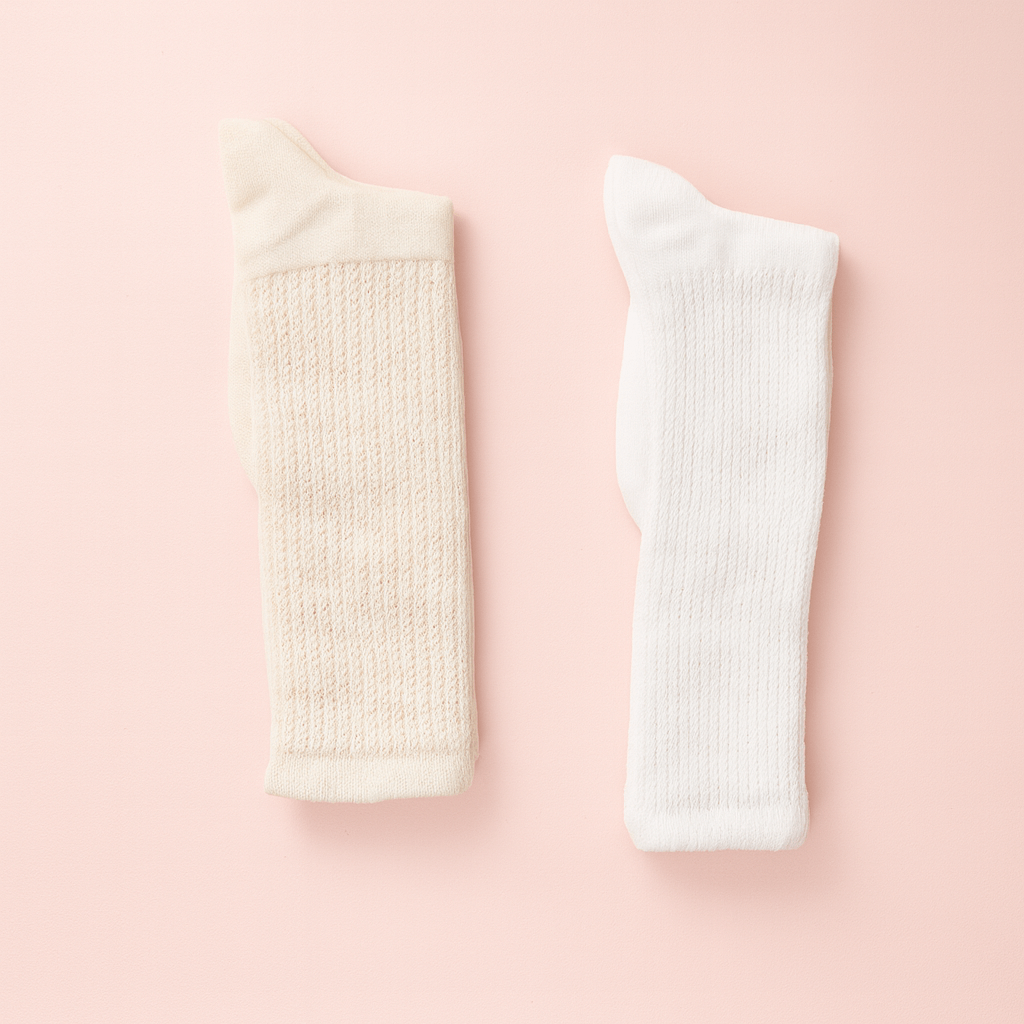 Slouchy Hosiery, Legging Socks, Long Socks Over Leggings, Ivory Scrunchie Sock, Sport Sock for Her