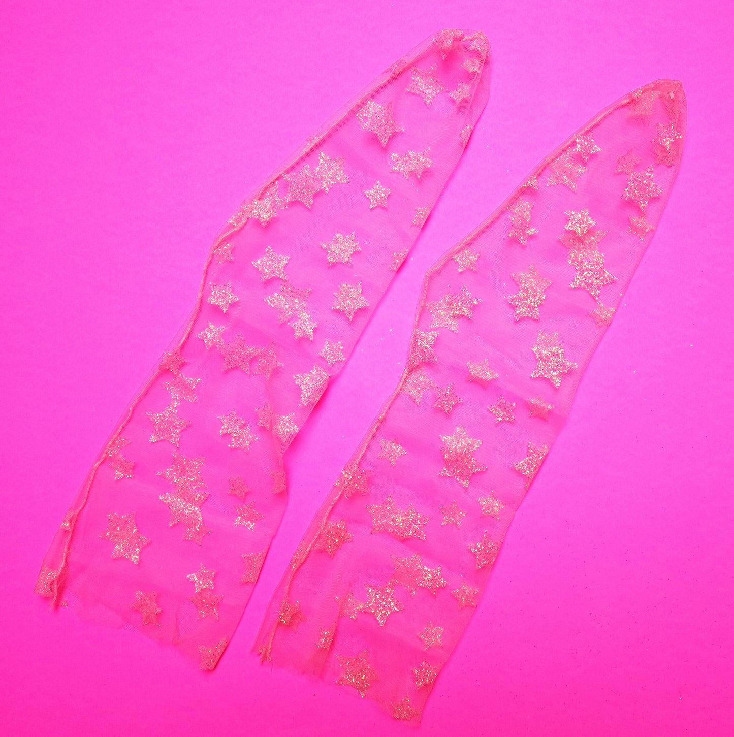 Women's Pink Sheer Handmade Cute Socks, Lace, Tulle, Embroidered, Transparent, Mesh Socks, Bridal Gift Socks, Stars Sexy Hosiery, Size 6-10