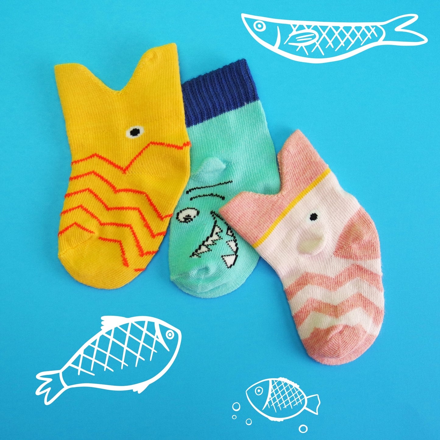 Baby Socks For 0-1 Year Old, 3d Fish Newborn Socks, Baby Girl Infant Hosiery, Baby Shower Decor, New Baby Gift, Baby Announcement Gift