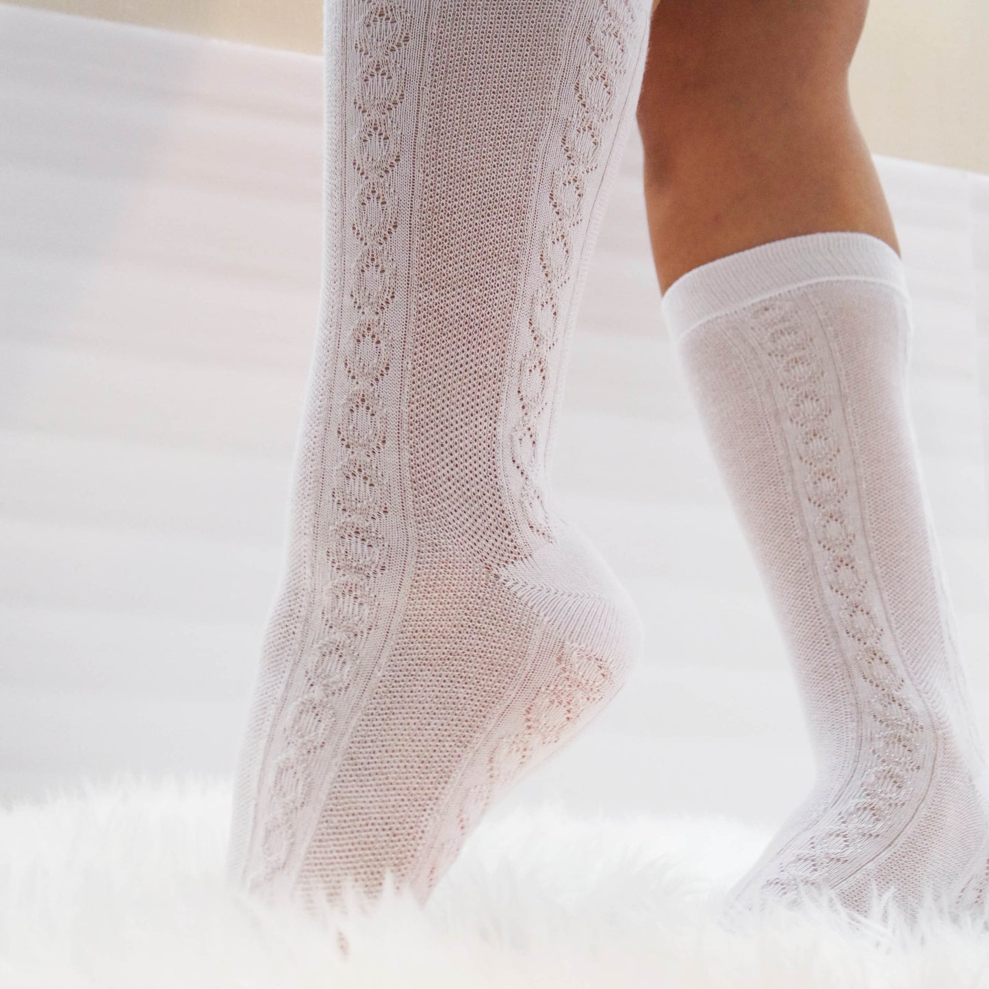 Women's Over The Calf White Sport Socks, Socks For Sneaker, Work Put Light Weight Socks, Skating Socks, Under Knee Socks, Black Color