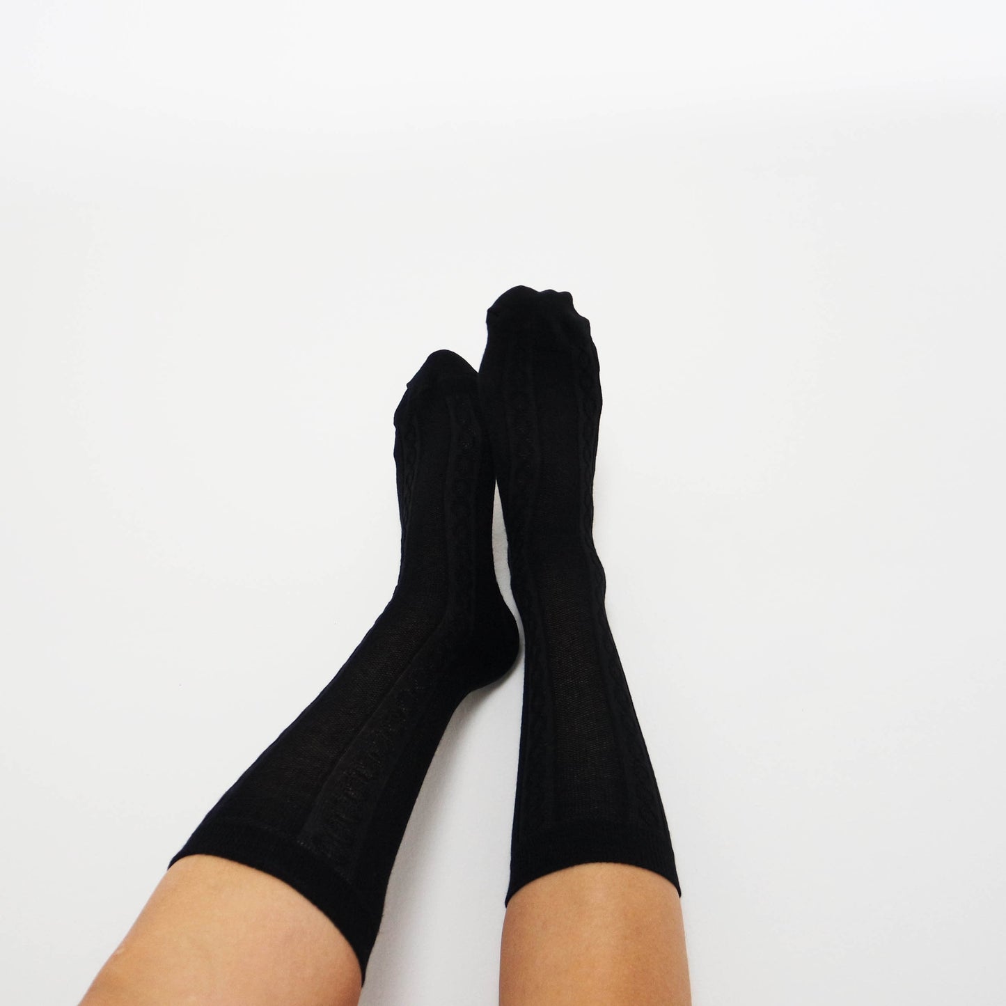 Women's Over The Calf White Sport Socks, Socks For Sneaker, Work Put Light Weight Socks, Skating Socks, Under Knee Socks, Black Color
