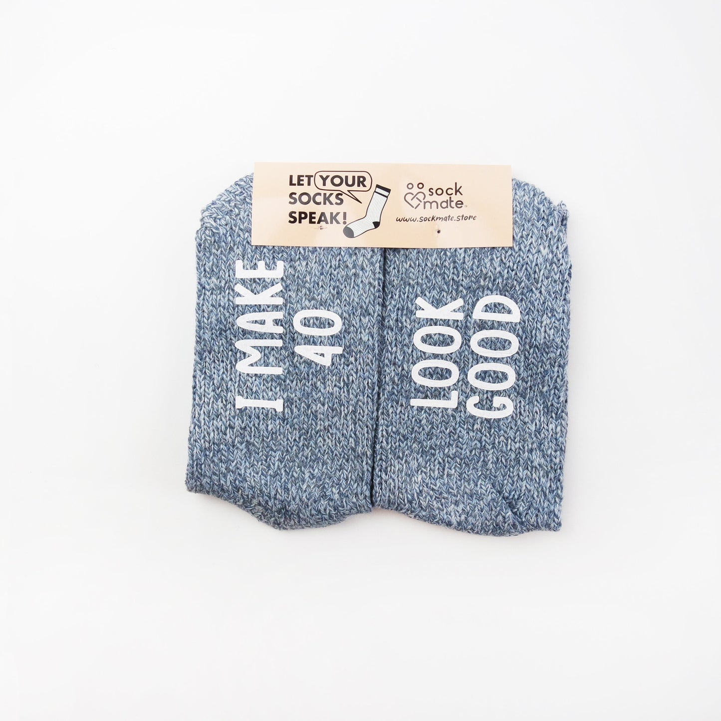 I Make 40 Look Good, Custom Birthday Sock, 40th Birthday Gift For Men & Women, 40th Birthday Socks, Funny Socks with Saying, Customized Gift