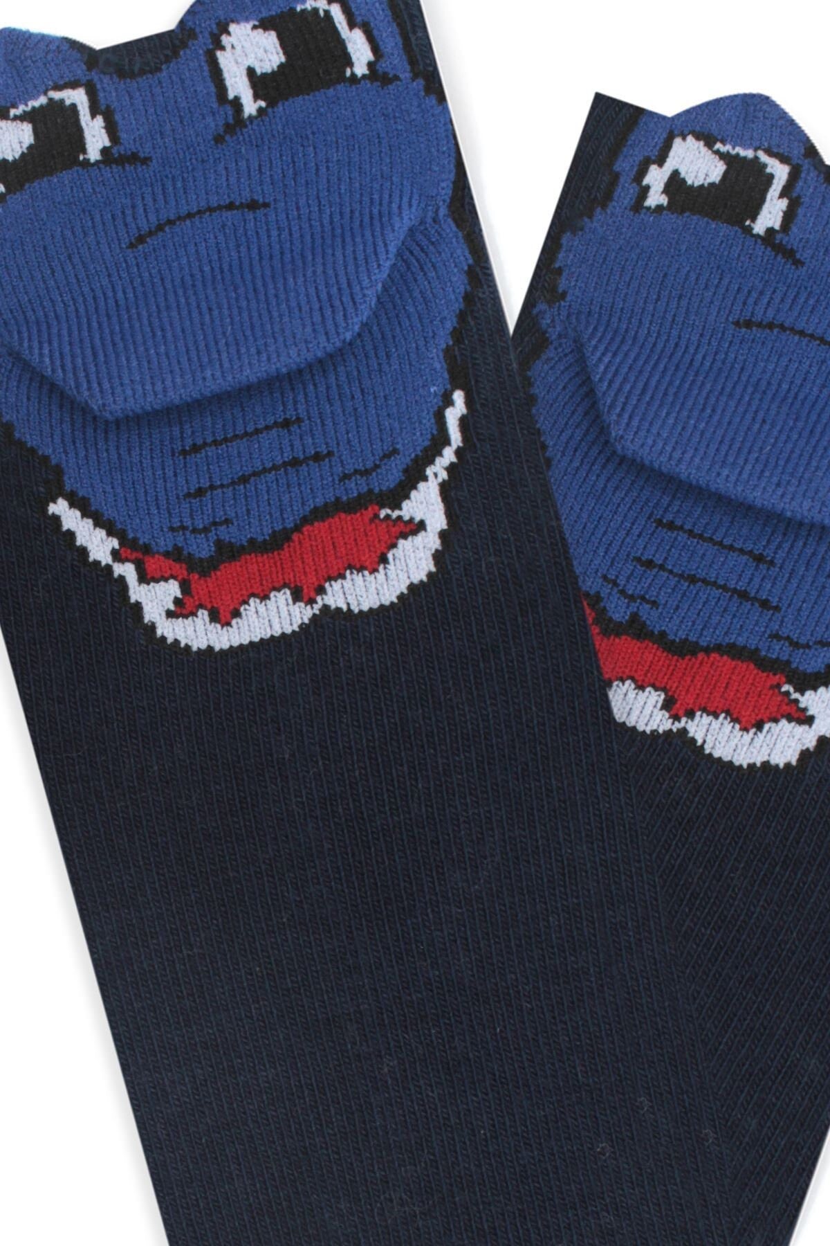 3D Crocodile Socks, Alligator Socks, Silly Youth Socks, Ages For 9-11 Years Old, US Size 4-8, EU 34-38, Cayman Sock, Advent Calendar Fillers