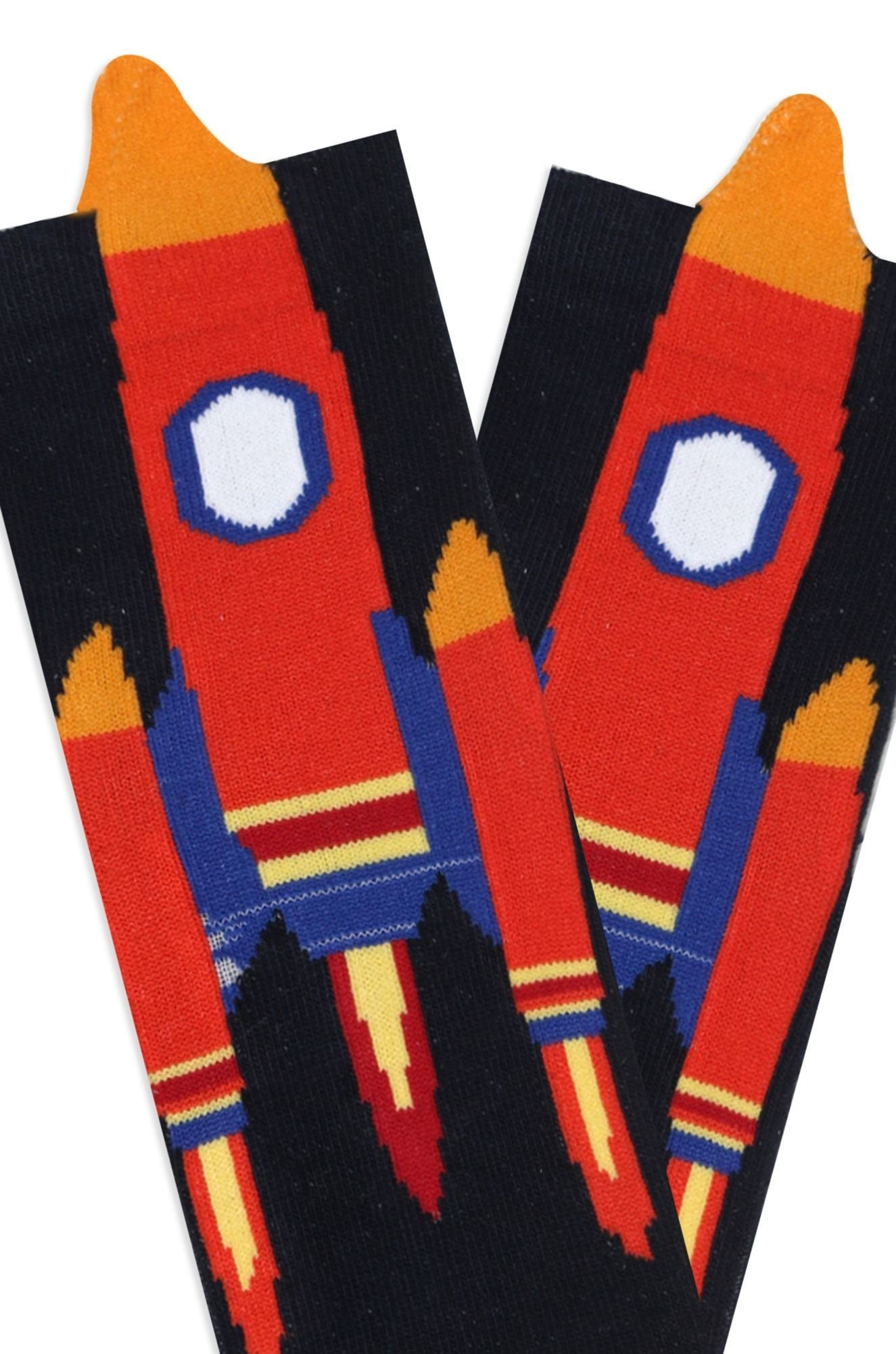 3D Space, Rocket Socks, Rocket Ship Space Novelty Socks, Silly Socks, Socks For 5-7, 7-9 Years Old, Back To School, Advent Calendar Fillers