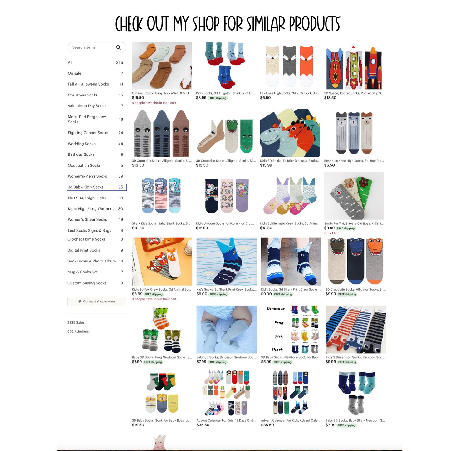 3D Crocodile Socks, Alligator Socks, Silly Youth Socks, Ages For 9-11 Years Old, US Size 4-8, EU 34-38, Cayman Sock, Advent Calendar Fillers