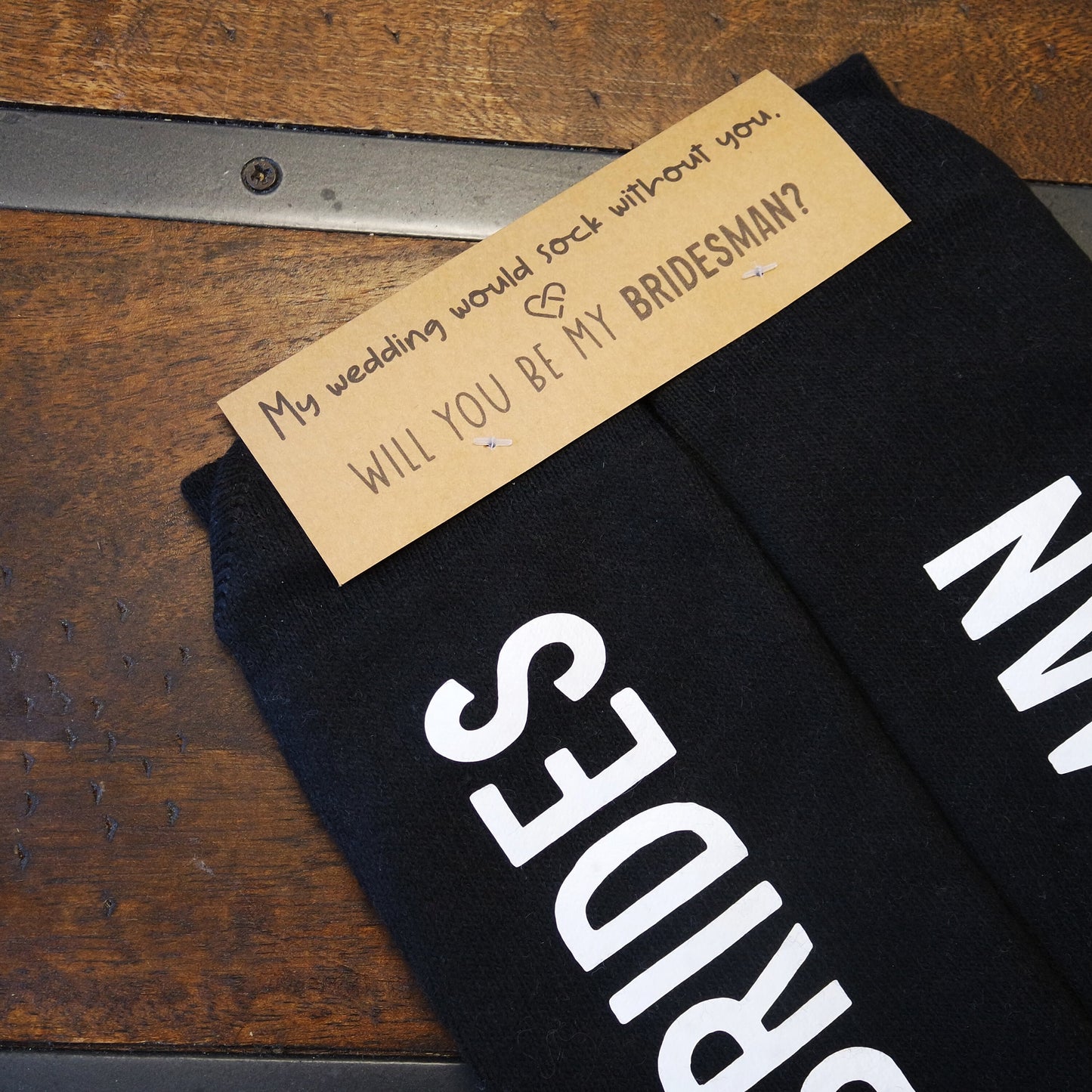 Bridesman Socks, Bridesman Gifts, Gift For Bridesman, Groomswoman Gift, Bridal Party Gift, Will You Be My Bridesman, Proposal Box Items