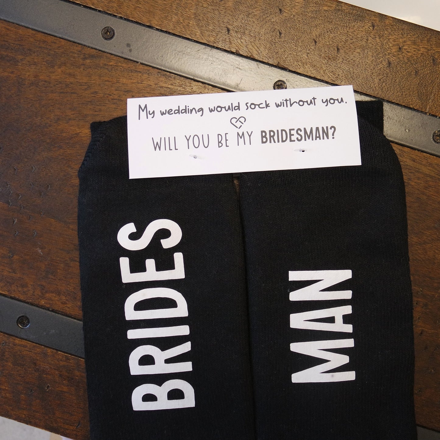 Bridesman Socks, Bridesman Gifts, Gift For Bridesman, Groomswoman Gift, Bridal Party Gift, Will You Be My Bridesman, Proposal Box Items