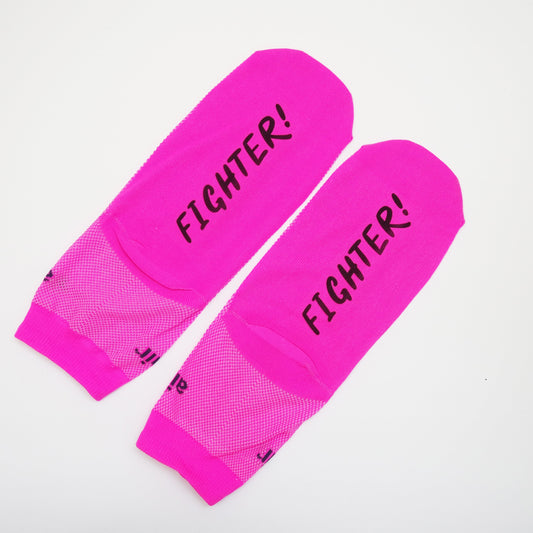 Cancer Fighter Socks, Pink Sock for Cancer Survivor, Fuck Cancer Sock, Breast Cancer, Get Well Soon Sock, Chemo Treatment Gift
