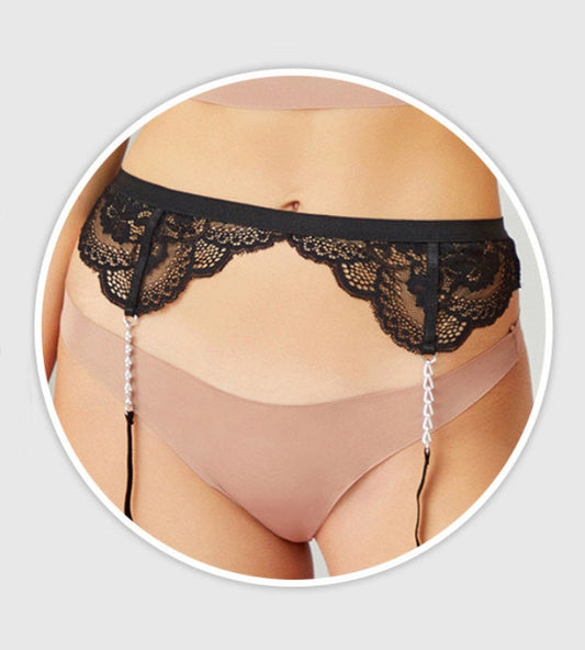 Adjustable Garter For Thigh High Sock, Shine Strap Lace Garter Belt, Adjustable Socks Suspender, Elastic Stocking Suspenders, Vegan Friendly