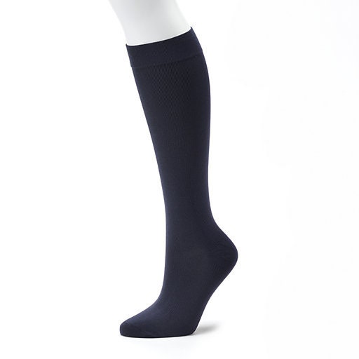 Sockmate Men's Knee High Cotton Socks, Over-The-Calf Dress Socks For Him, Gray, Black, Navy Color,