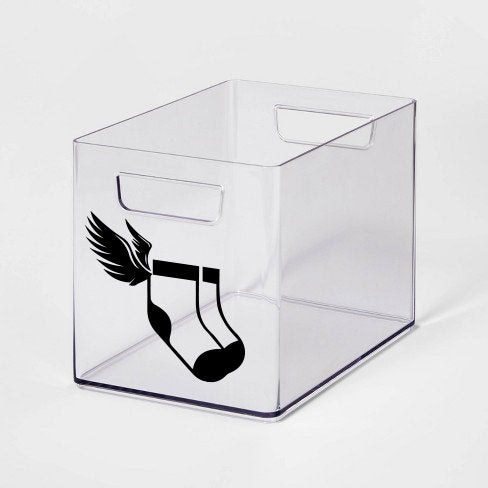 Angel Socks Vector Decal, Laundry Room Decor Idea, Lost Sock Wall Sticker, Lost Socks Label, Lost Socks Organizer, Lonely Sock, Missing Sock