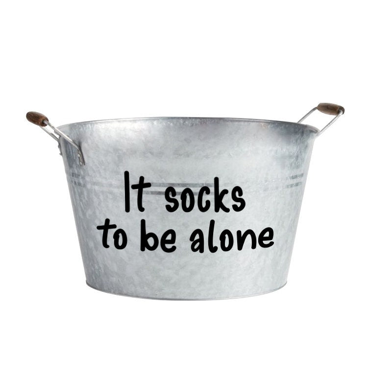 It Socks To Be Alone Decal, Laundry Room Decor Ideas, Lost Sock Wall Sticker, Lost Socks Label, Lost Socks Organizer, Lonely Sock, Missing