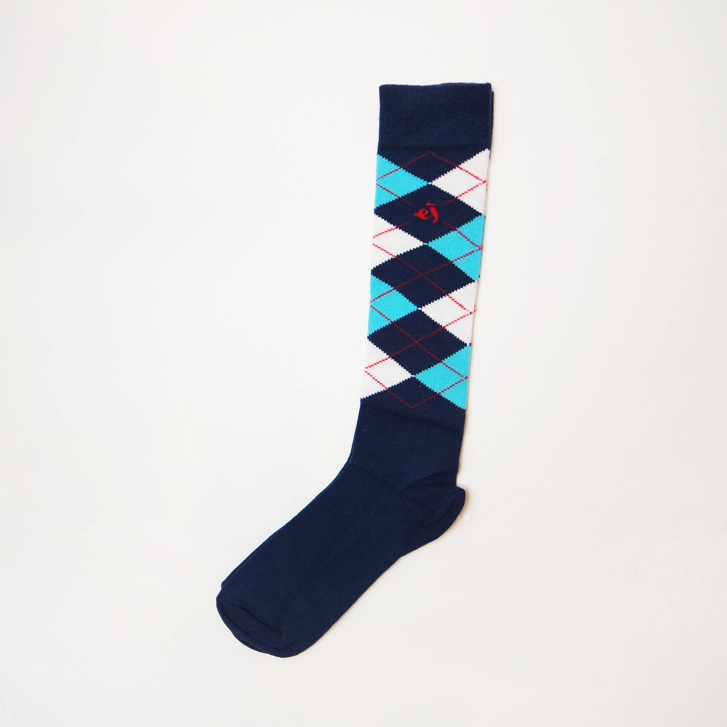 Colorful argyle knee-high socks for women, combining classic style with a modern twist for a trendy look.
