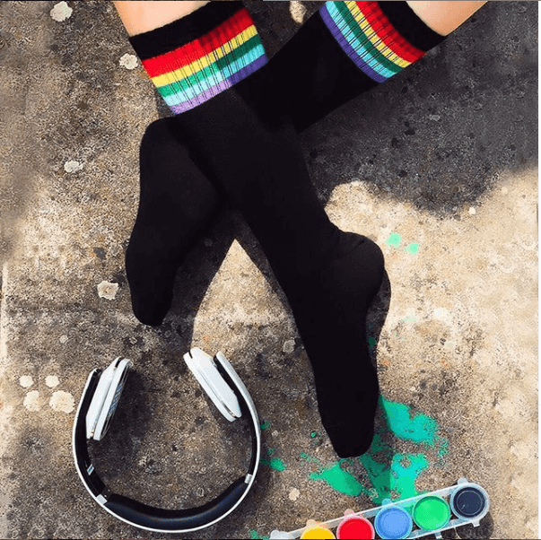 Women's Knee High Black Socks - Sockmate