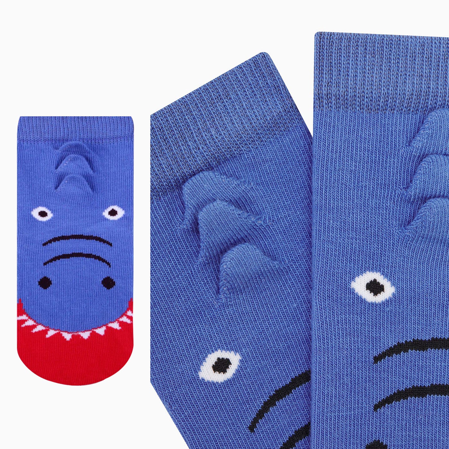 Kid's 3D Shark - Animal Socks / Dark Blue