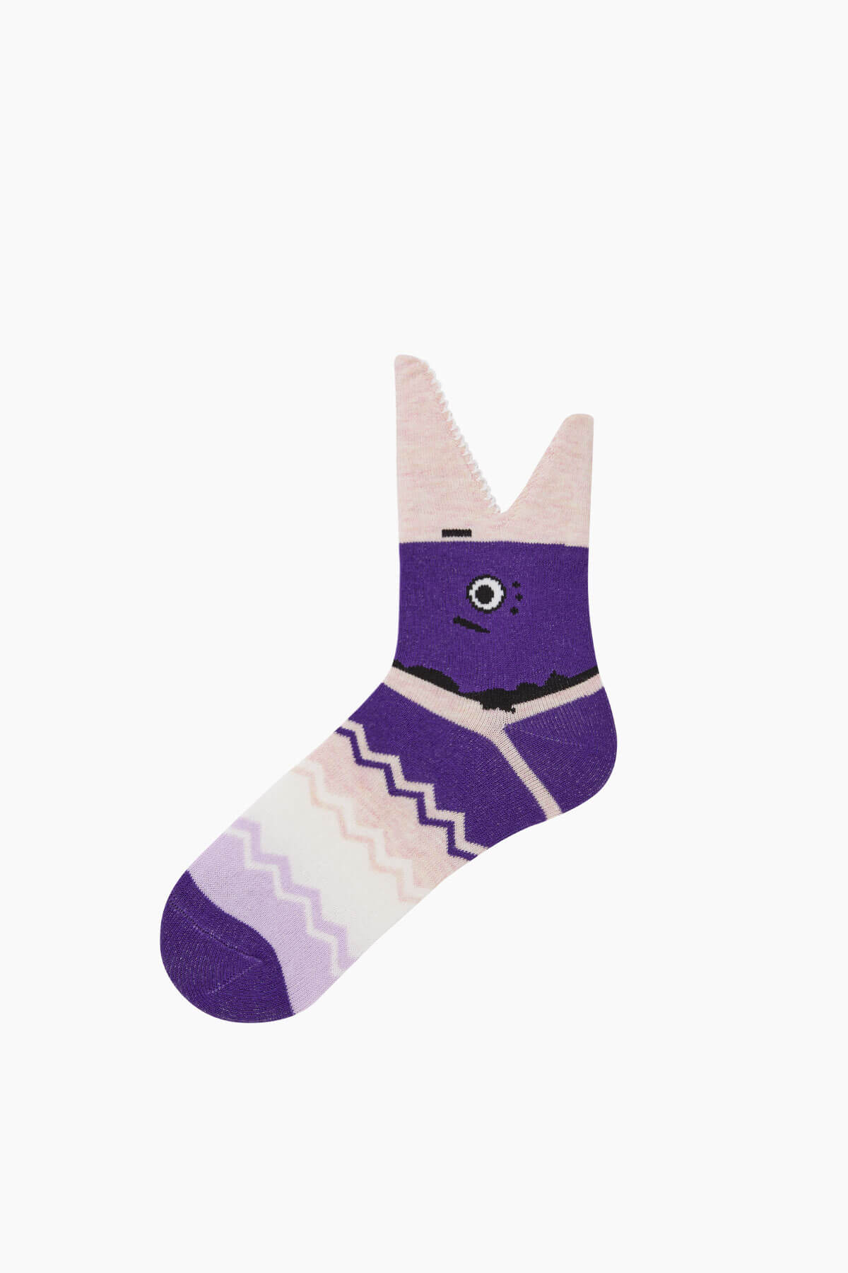 hildren's purple 3D accessories shark socks, featuring a delightful shark design