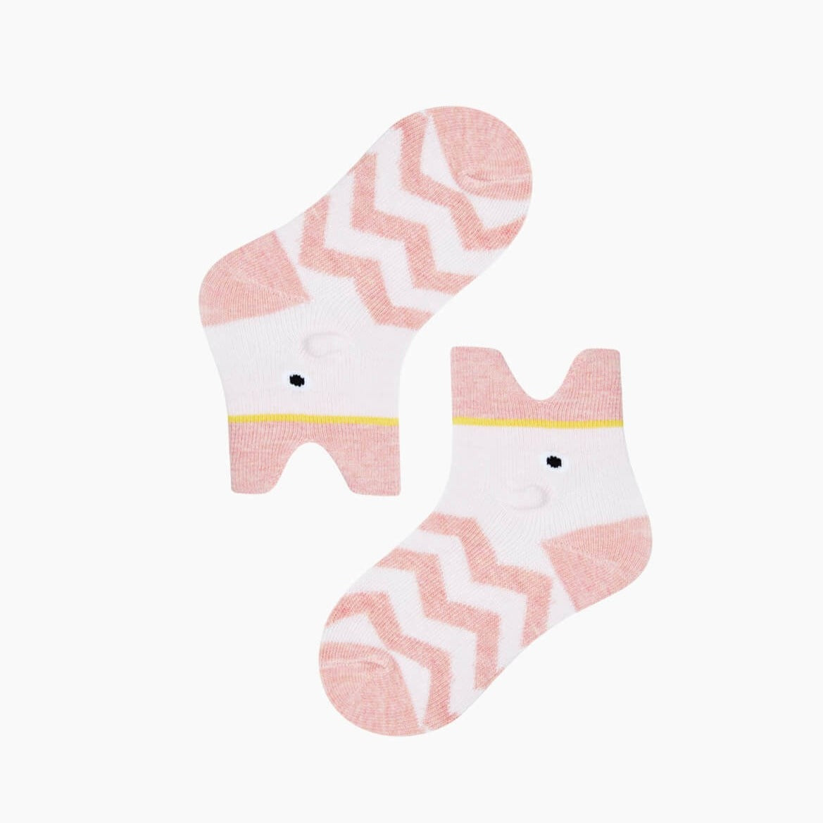 3D Baby Fish Socks - Pink