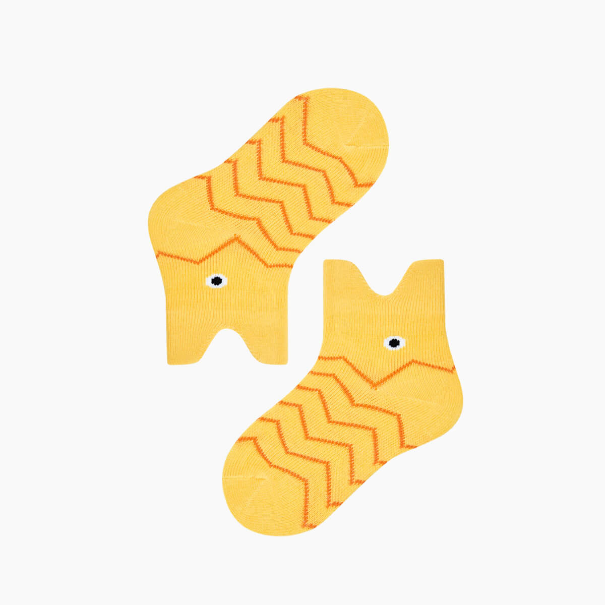3D Baby Fish Socks - Yellow