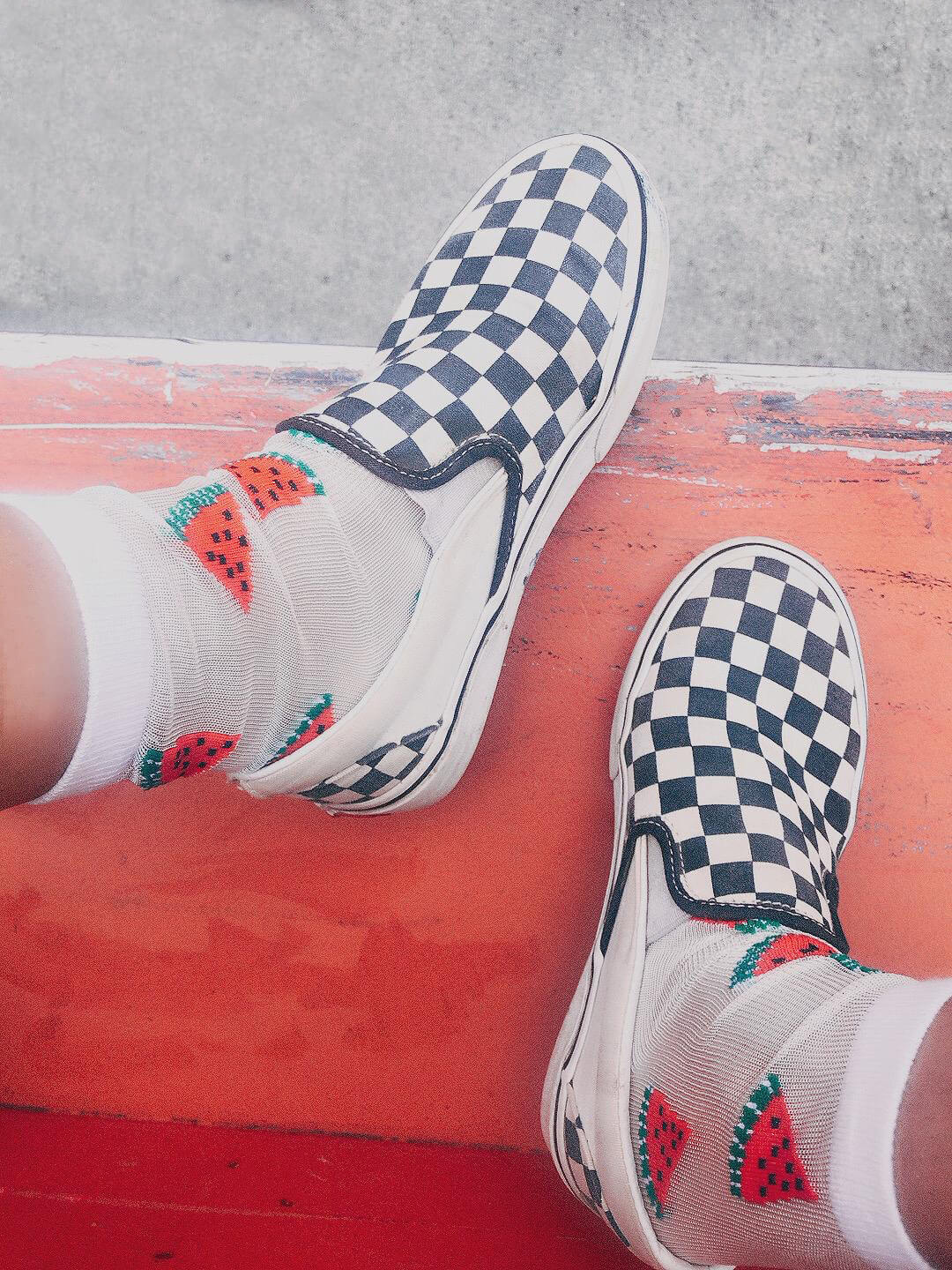 Sheer Watermelon Socks - Sockmate