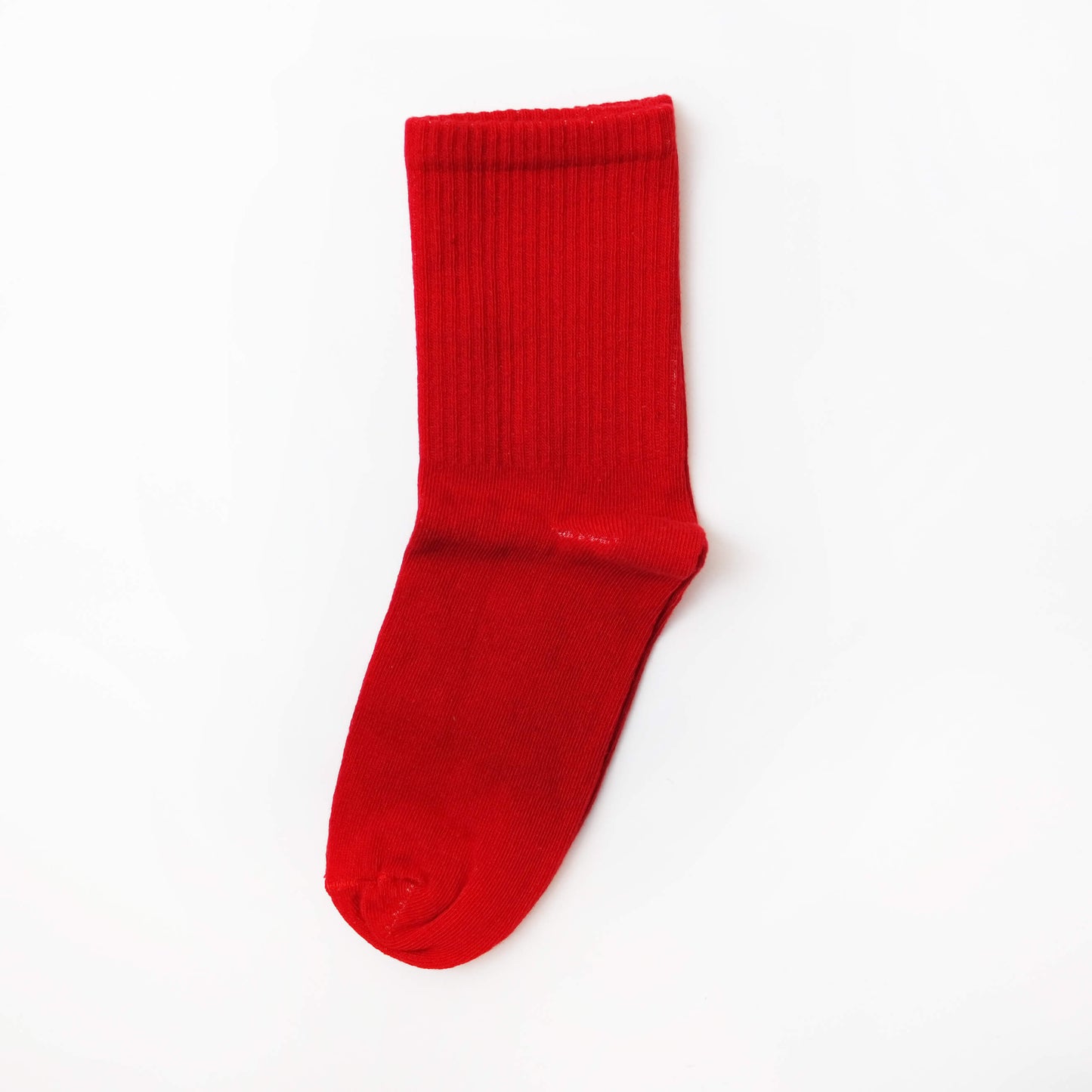 Women's Christmas Red Cotton Socks