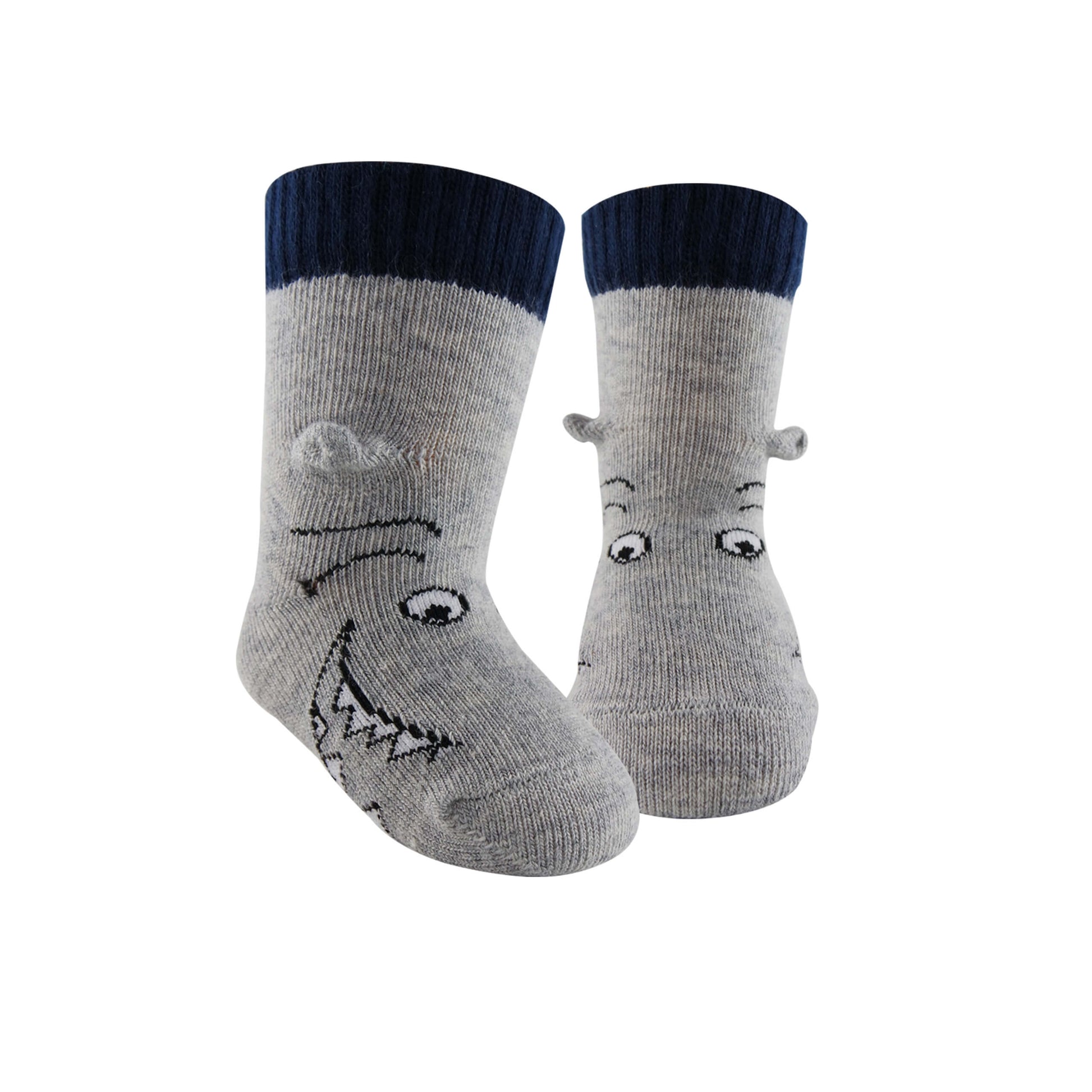 light blue 3d cute baby socks for baby shower gifts-gender announcement