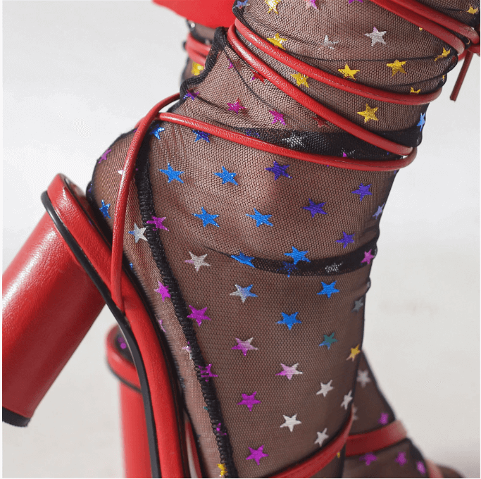 Women's Stars Sheer Socks - Sockmate