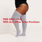 Women's Plus Size Blue Thigh High Socks