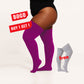 Women's Plus Size Purple Thigh High Socks