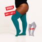 Women's Plus Size Teal Over Knee Socks