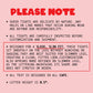 Text on a pink background about sheer tights with design notes and specifications.