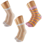 women's mixed lace socks, showcasing a combination of lace patterns for an elegant and charming look.