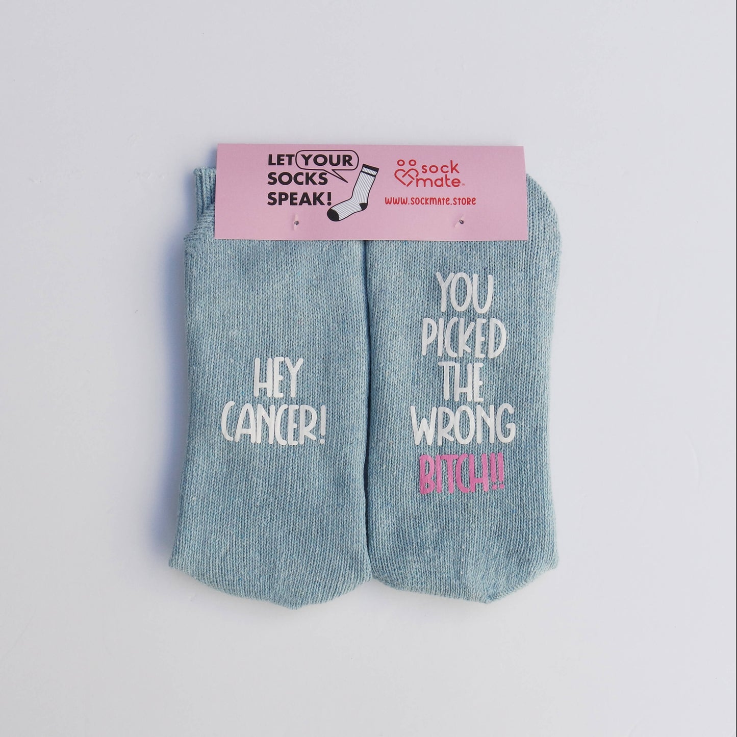 Women's Dear Cancer, You Picked the Wrong Bitch" Cancer Socks