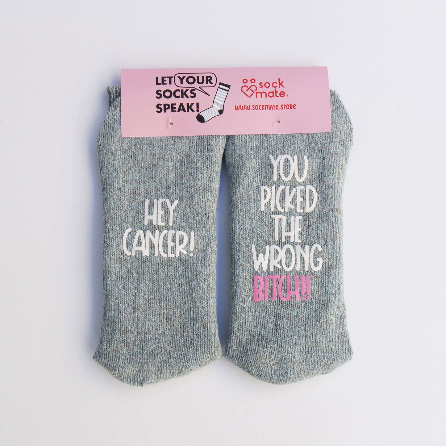 Women's Dear Cancer, You Picked the Wrong Bitch" Cancer Socks