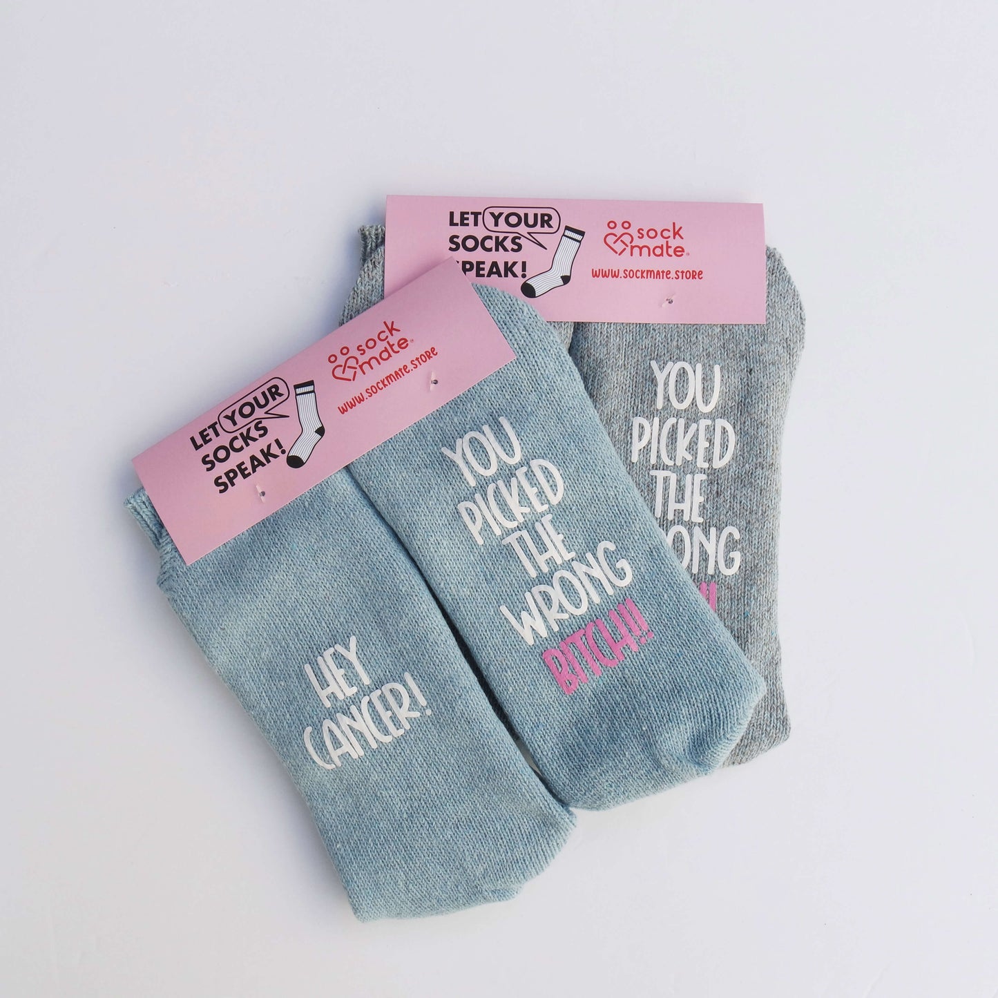 Women's Dear Cancer, You Picked the Wrong Bitch" Cancer Socks