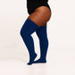 PLUS SIZE Thigh High Socks, Plus Size Blue Knee High Socks, Plus Size Leg Warmer, Women's Extra Long Over The Knee Stocking, Sweater Socks