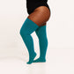 PLUS SIZE Thigh High Socks, Women's Extra Long Over The Knee Stocking, Plus Size Teal Knee High Leg Warming, Long Socks, Winter Sweater Sock