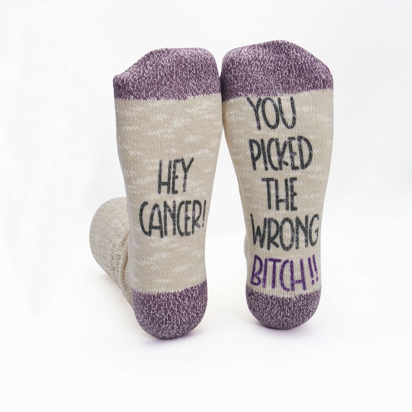 Women's Dear Cancer, You Picked the Wrong Bitch" Cancer Socks