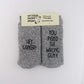 Men's "Hey Cancer, You picked the wrong guy" Cancer Socks