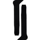 Over-the-Knee Wool Blend Socks – Black