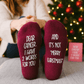 Women's Dear Cancer, I have 2 Words For You, And It's Not "Merry Christmas!" Cancer Socks