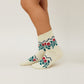 Women's Hand Knitted Socks, Comfy Home Slippers, Gift for Her,  Pink-Blue-Beige Color, US Size 6-10, Cozy,  Chunky Slippers, Birthday gifts