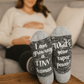 Labor Socks, I Am Growing A Tiny Human, Pregnancy Socks, Hospital Socks, Maternity Gift, Maternity Socks, Pregnancy Reveal to Husband