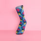 Geometric Bamboo Socks, Funky Colorful Hosiery