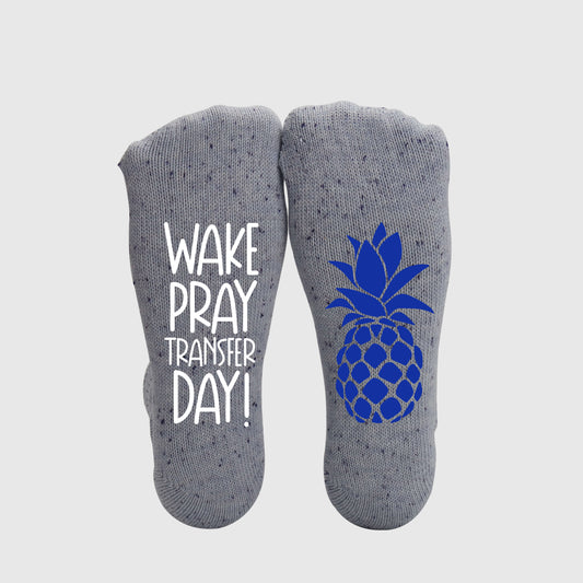 Women's IVF Socks - Wake Pray Transfer Day Socks