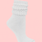 Slouchy Hosiery, Legging Socks, Long Socks Over Leggings, Ivory Scrunchie Sock, Sport Sock for Her