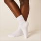 Slouchy Hosiery, Legging Socks, Long Socks Over Leggings, Ivory Scrunchie Sock, Sport Sock for Her